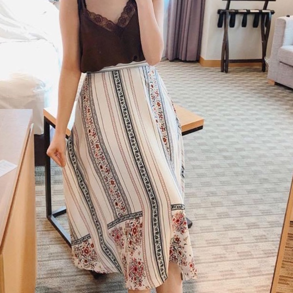 Floral Midi Skirt